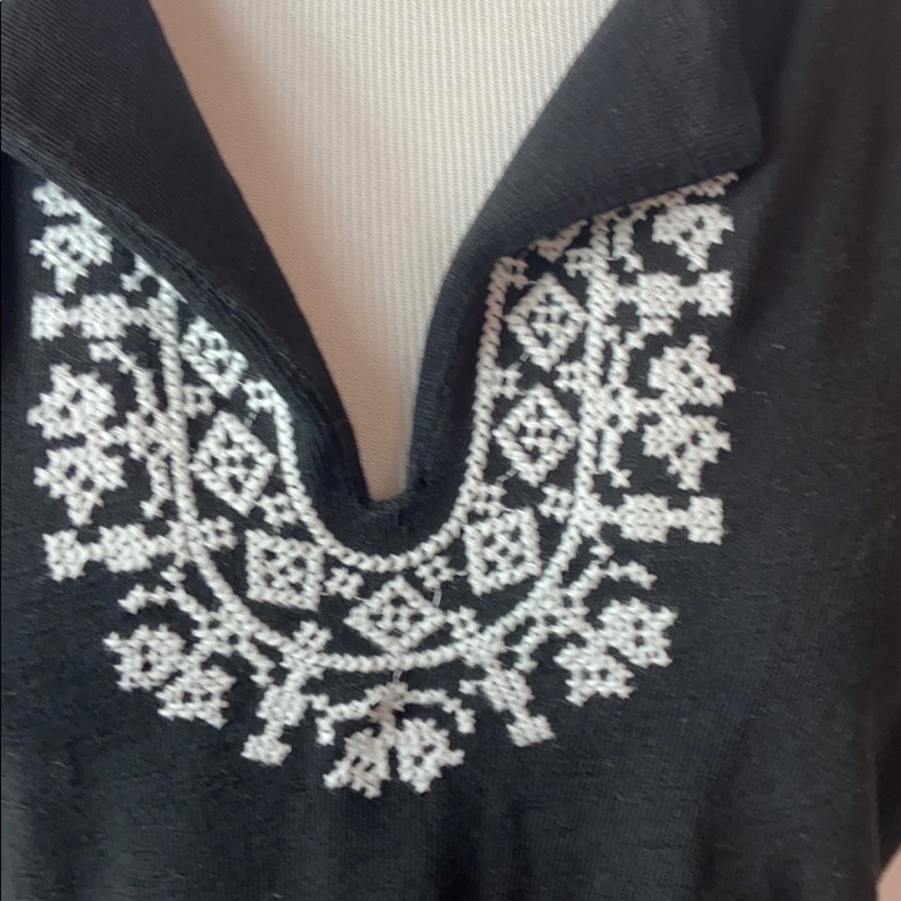 Talbots Dress w/Aztec Trim Size Medium - Picture 3 of 9